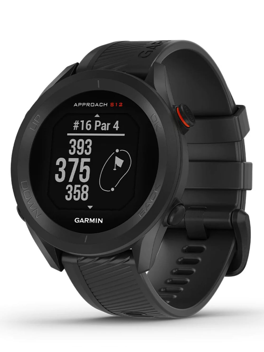 Black GPS Golf Watch Y403