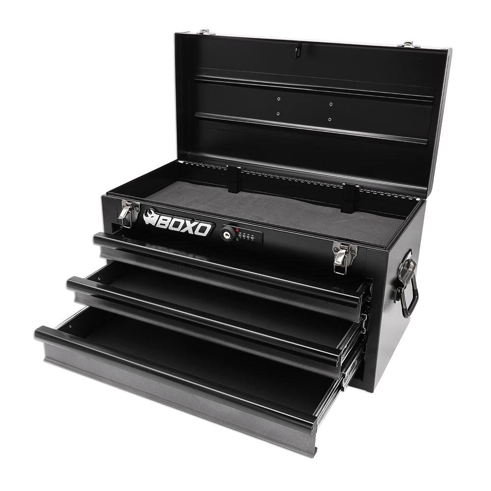 3-Drawer Steel Toolbox with Ball Bearing Drawers K330879