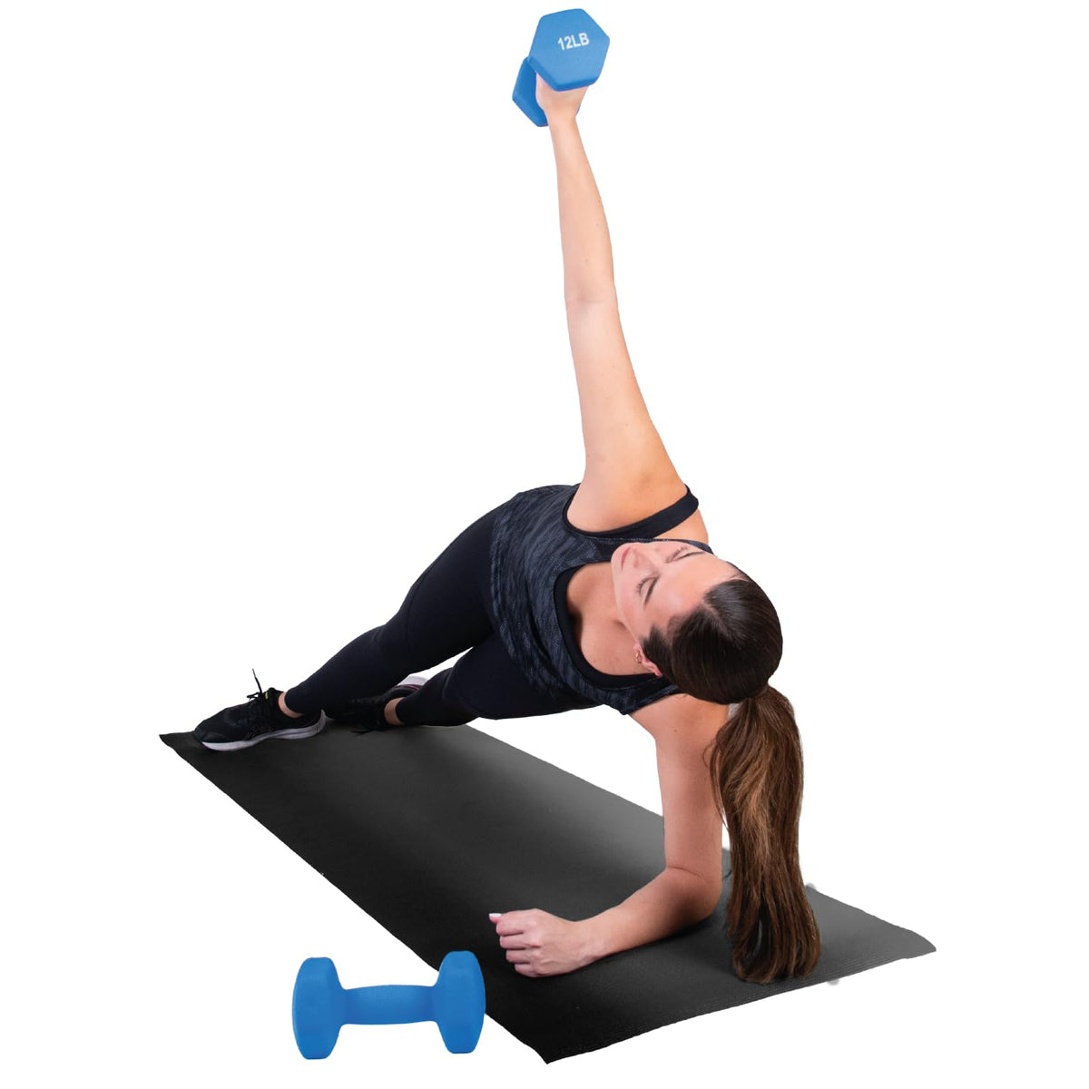 12lb Neoprene Dumbbell Hand Weights Set of 2 B25837