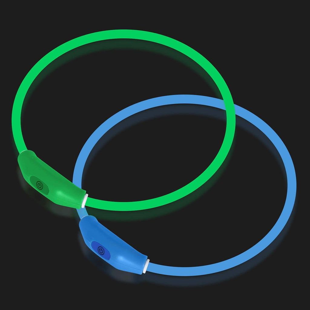 2-Pack Rechargeable LED Dog Collar S22481