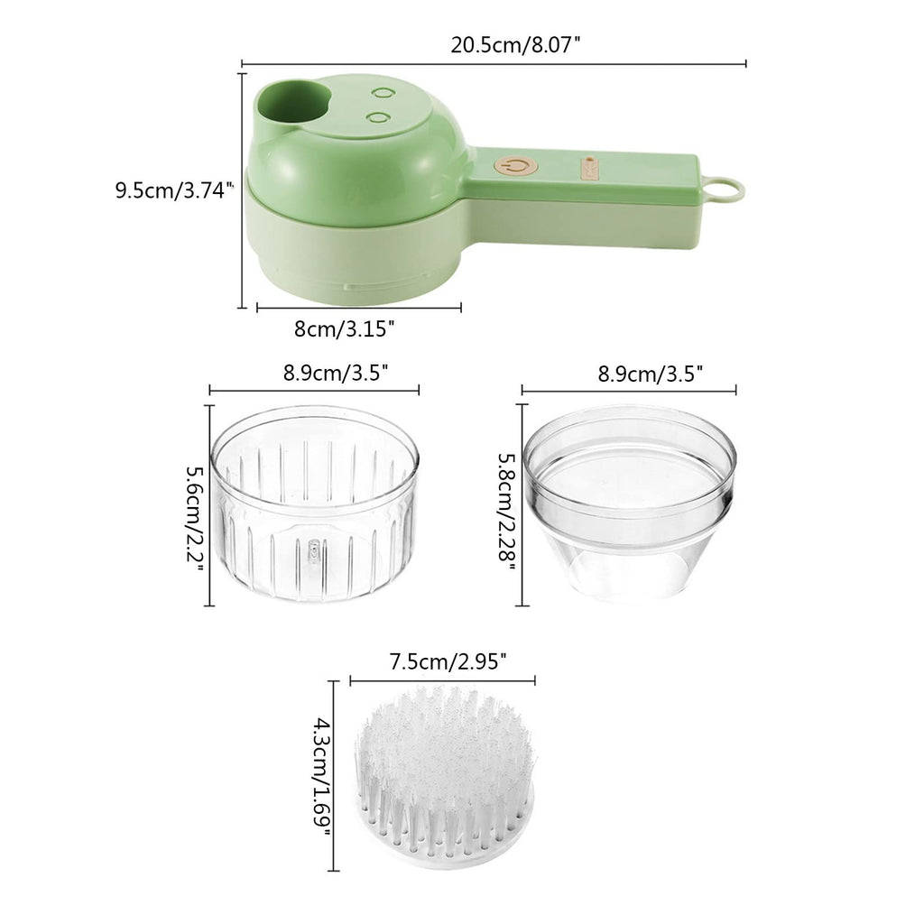 4 in 1 Handheld Electric Vegetable Cutter Set J23315