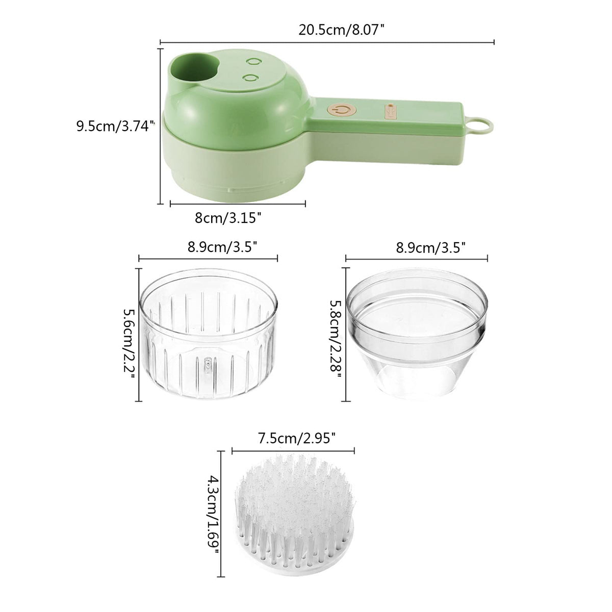 4 in 1 Handheld Electric Vegetable Cutter Set J23315