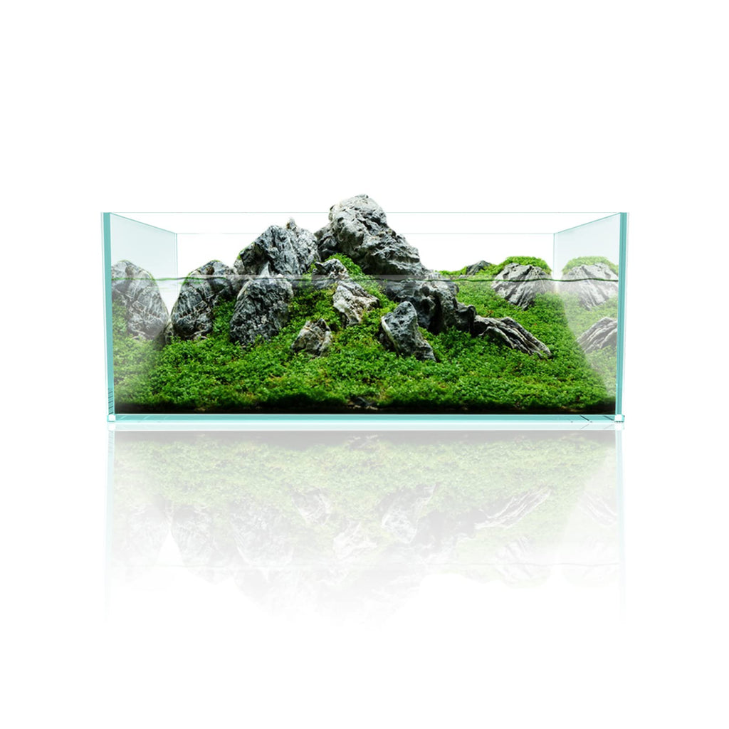 6.4Gal Shallow Rimless Aquarium Ultra-White Glass I7244