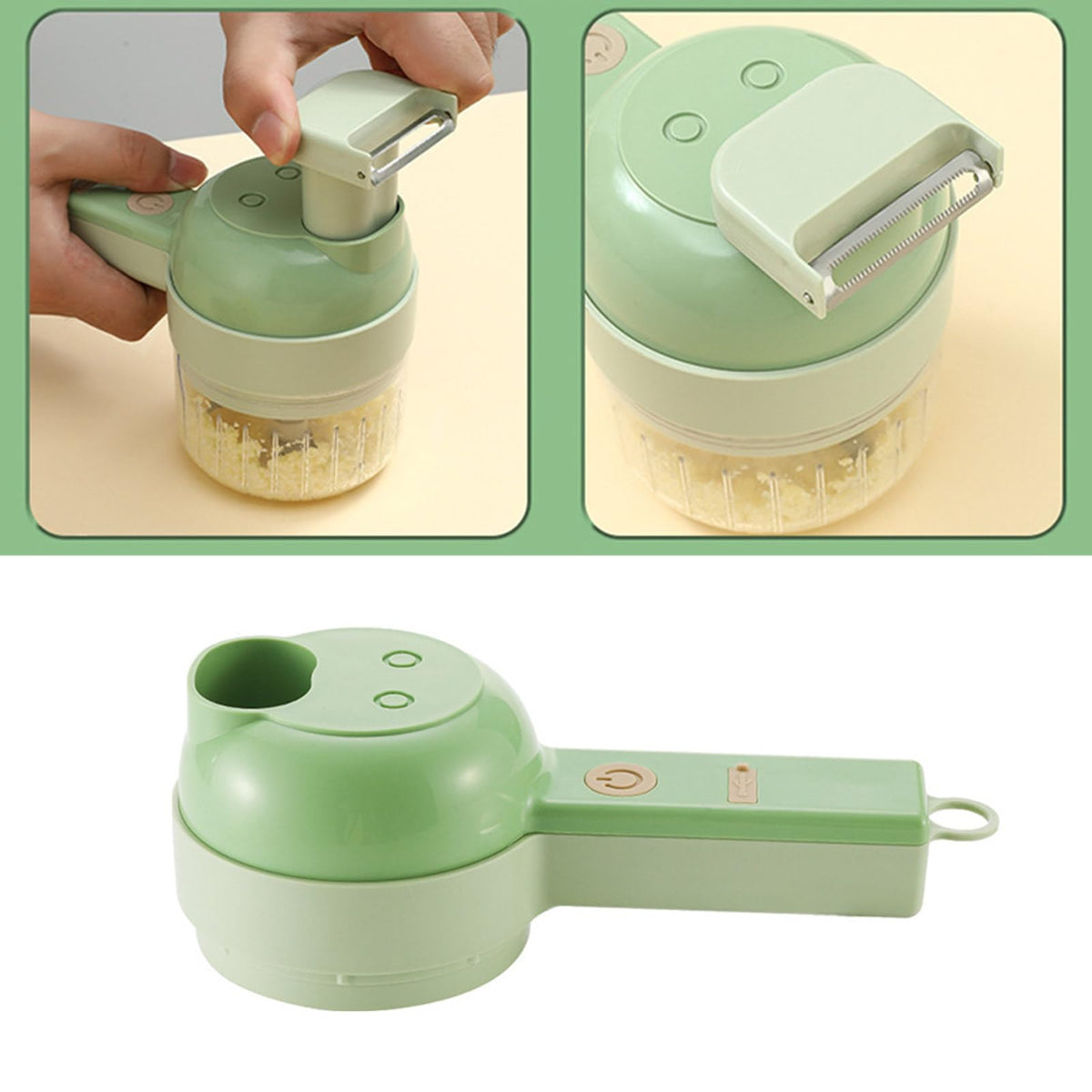 4 in 1 Handheld Electric Vegetable Cutter Set J23315