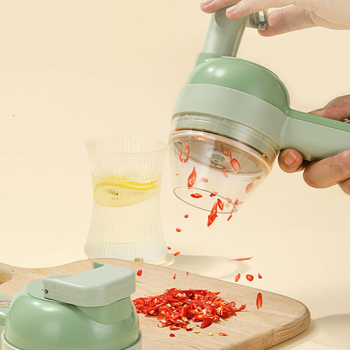 4 in 1 Handheld Electric Vegetable Cutter Set J23315