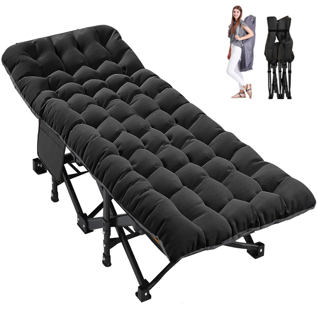 Folding Camping Cot with Mattress Z21056