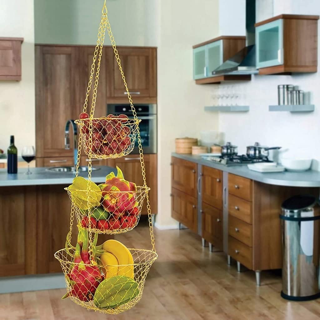 3 Tier Hanging Fruit Basket S493