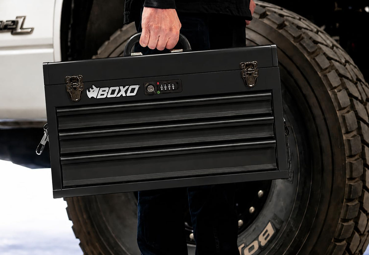 3-Drawer Steel Toolbox with Ball Bearing Drawers K330879