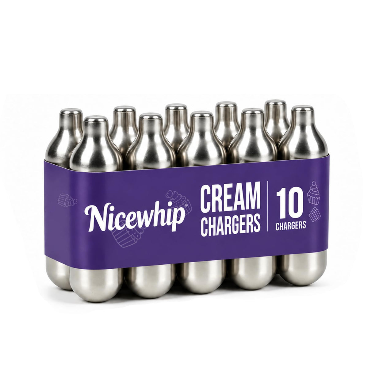 Steel Cream Chargers 10-Pack G81230