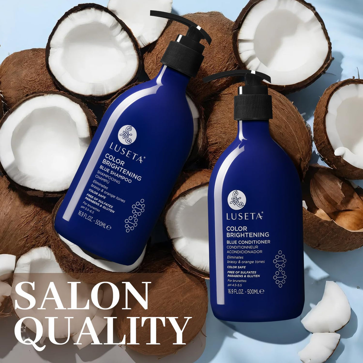 Blue Shampoo & Conditioner Set 2x16.9oz W824