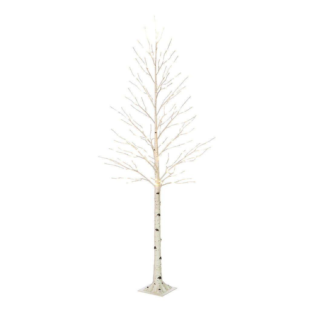 Lighted Birch Tree 8FT 240 Warm White Lights Z253