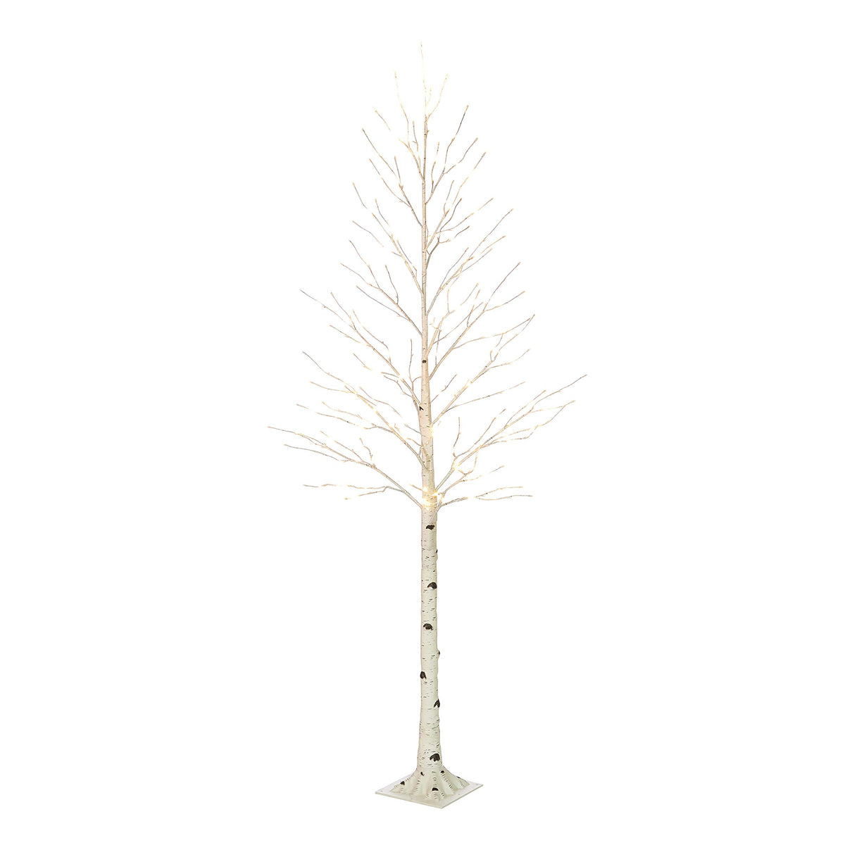 Lighted Birch Tree 8FT 240 Warm White Lights Z253
