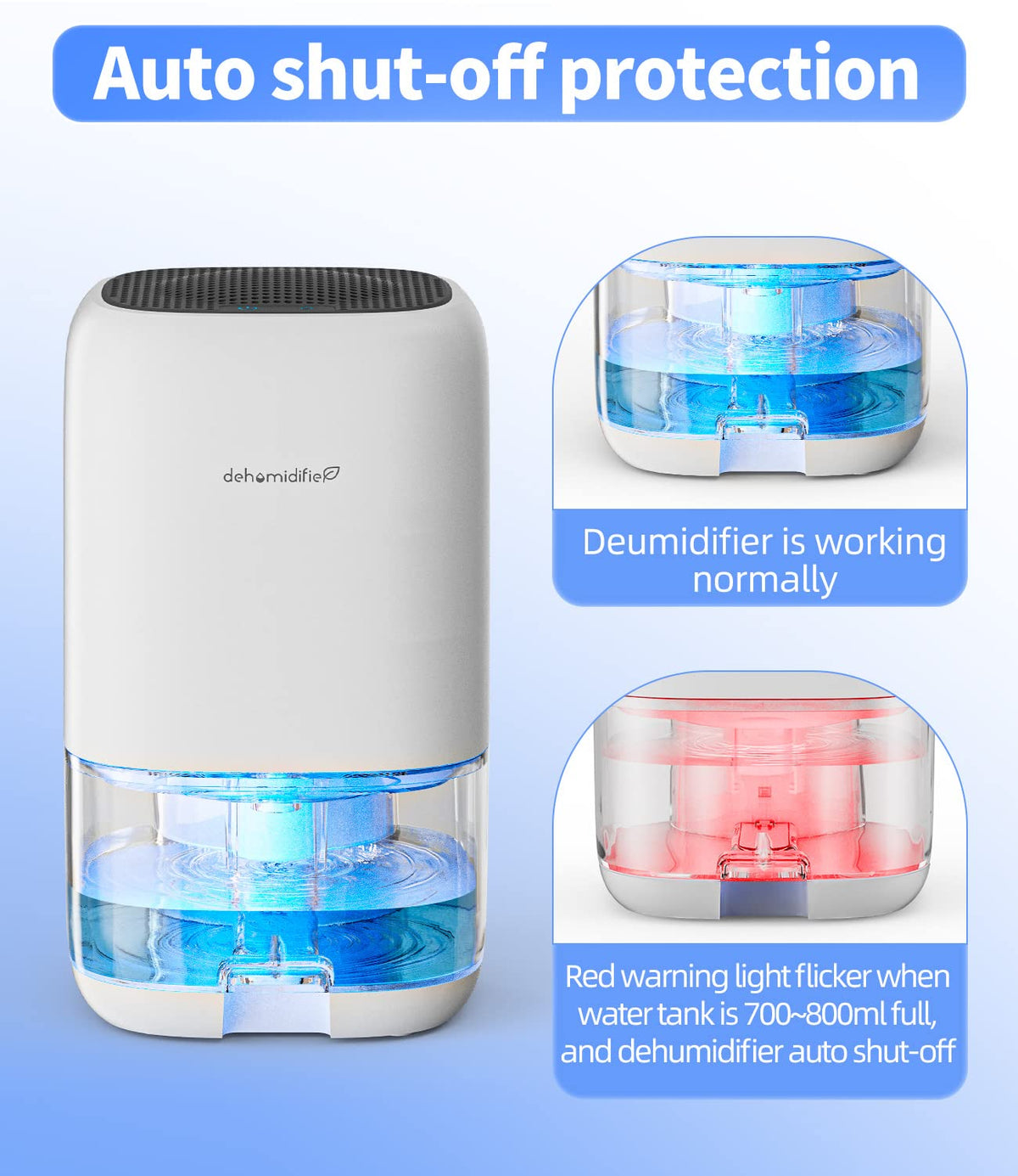 35 OZ Dehumidifier with Auto Shut Off A9389