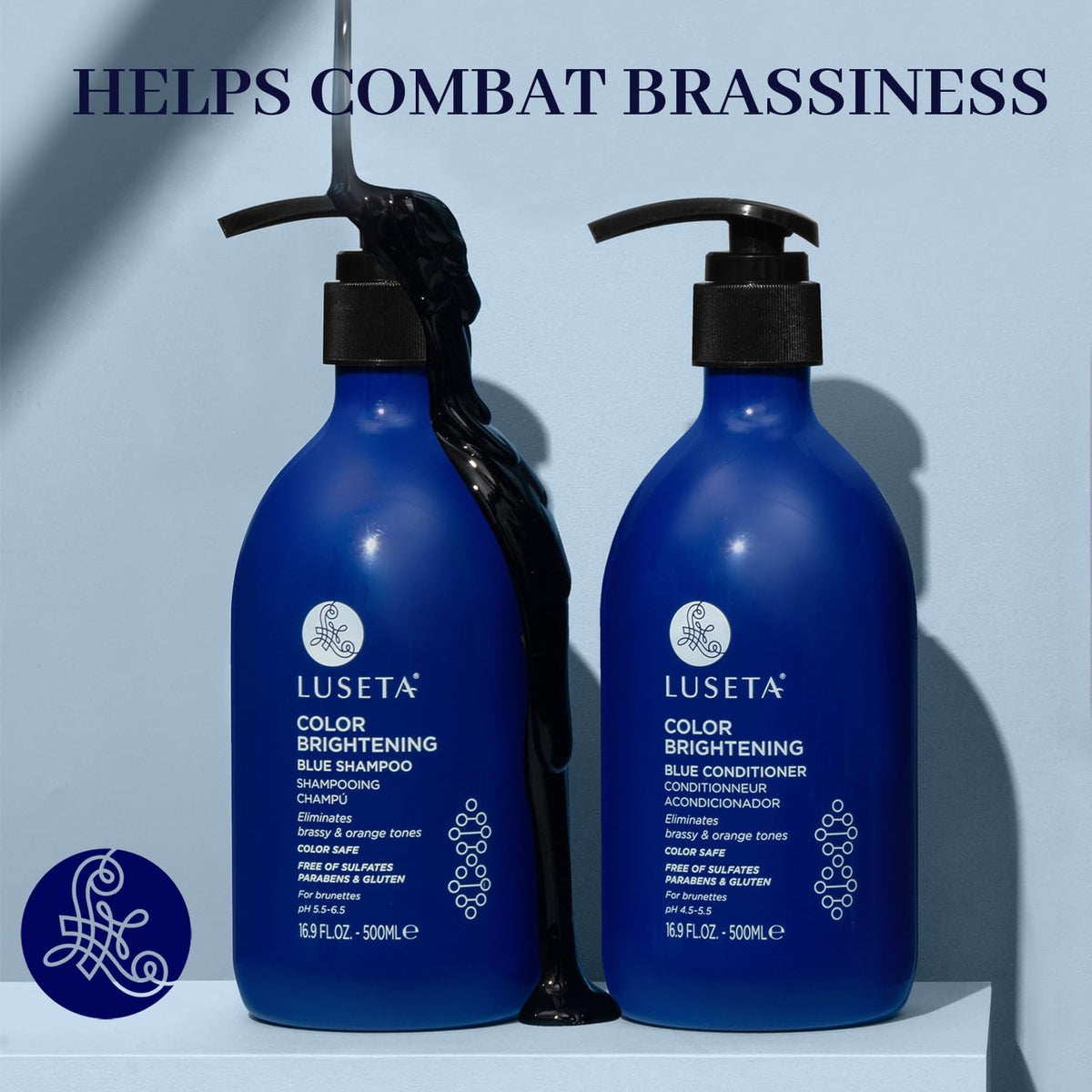 Blue Shampoo & Conditioner Set 2x16.9oz W824