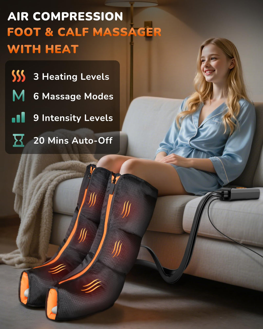 Leg Compression Massager with Heat J94440