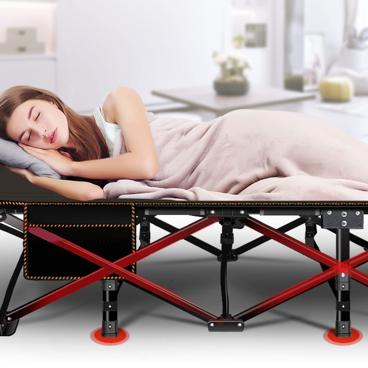 Folding Camping Cot with Mattress Z21056