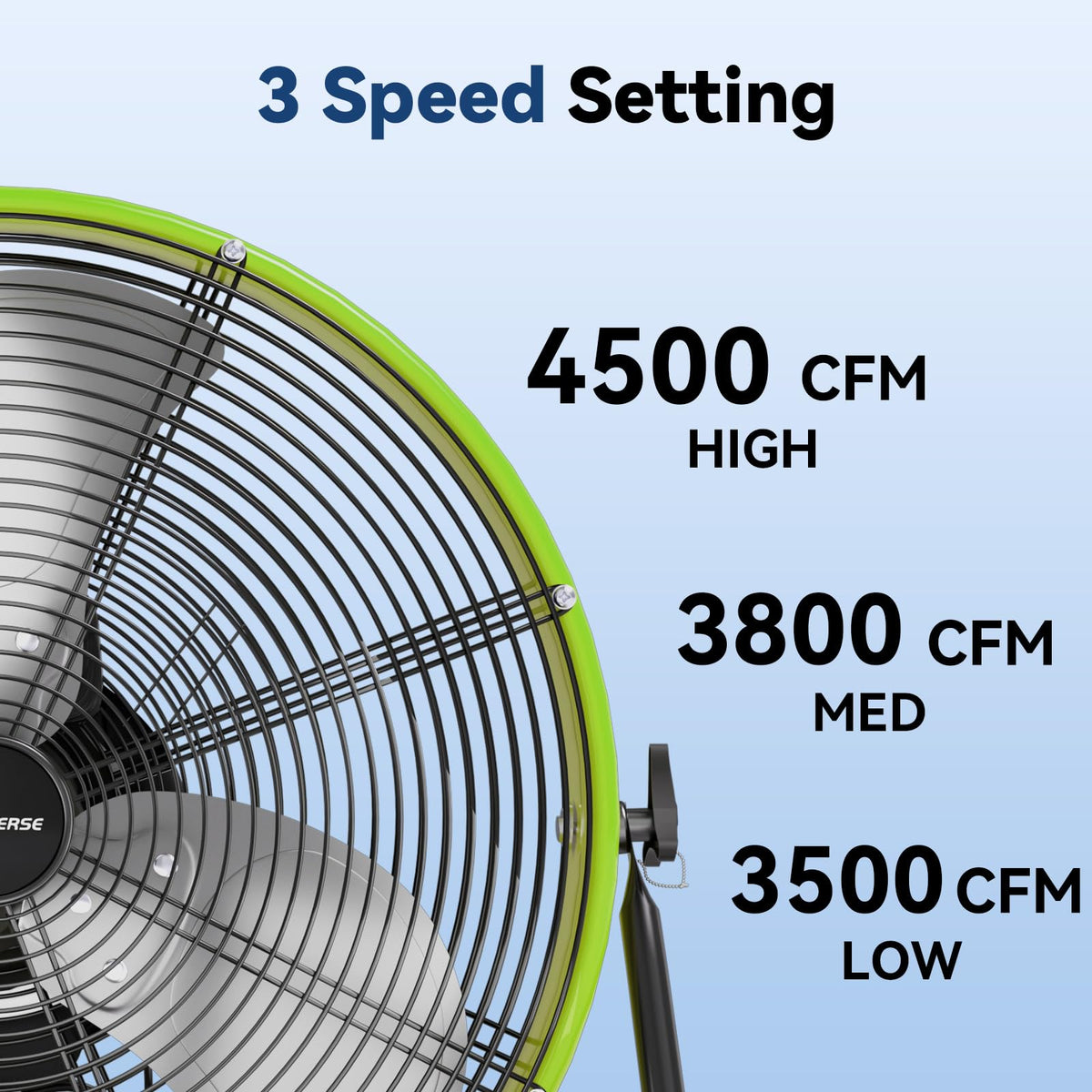 20 In 3 Speed High Velocity Floor Fan Z498