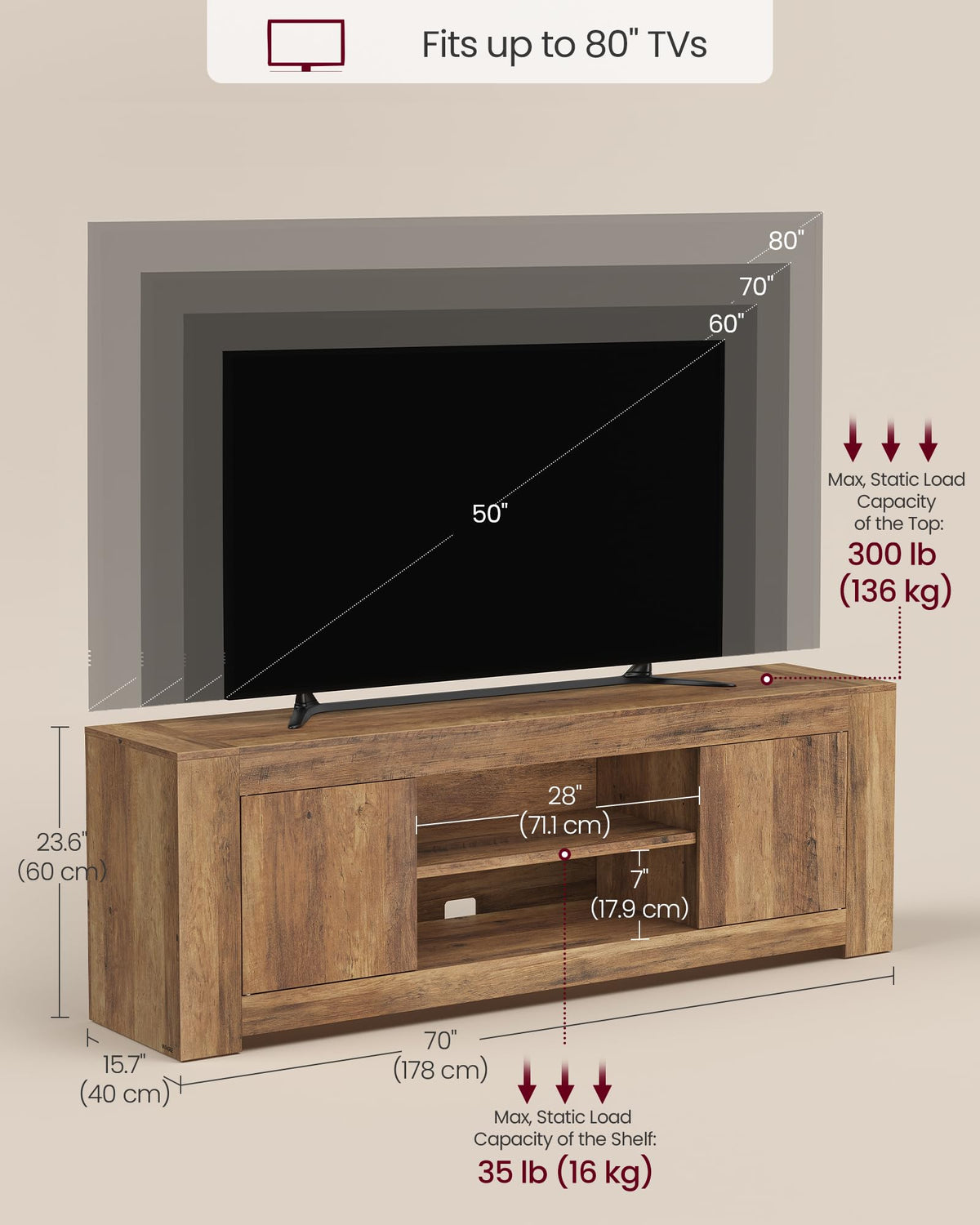 TV Stand with Storage U6432