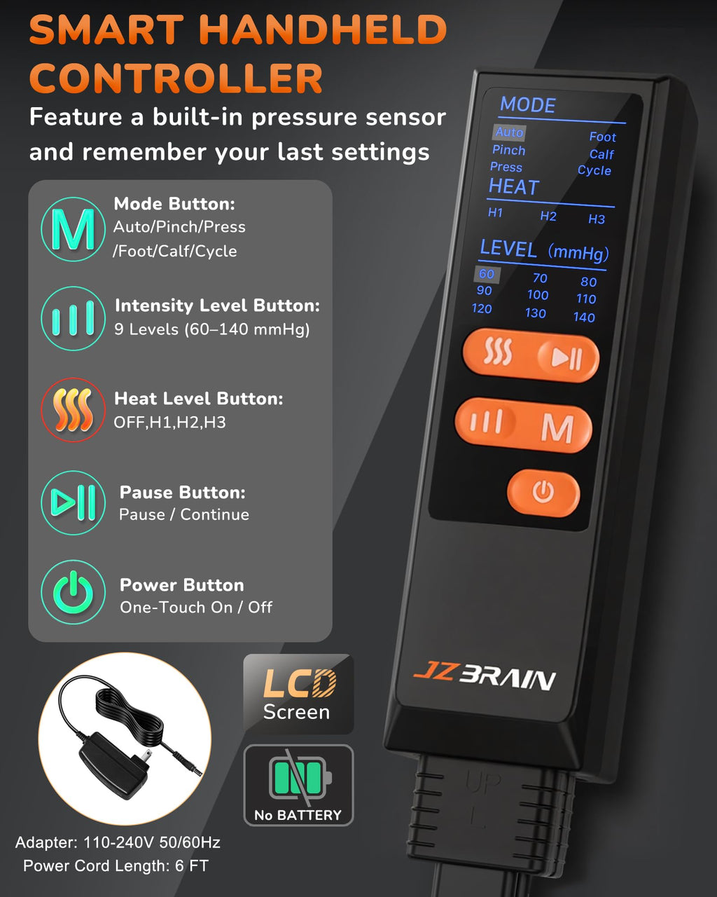 Leg Compression Massager with Heat J94440