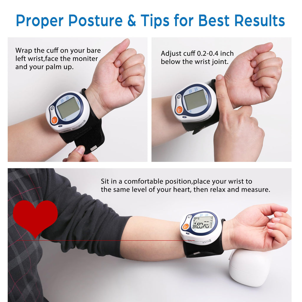 Kids Wrist Blood Pressure Monitor with Carrying Case E77397