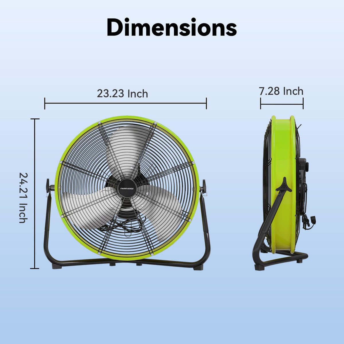 20 In 3 Speed High Velocity Floor Fan Z498