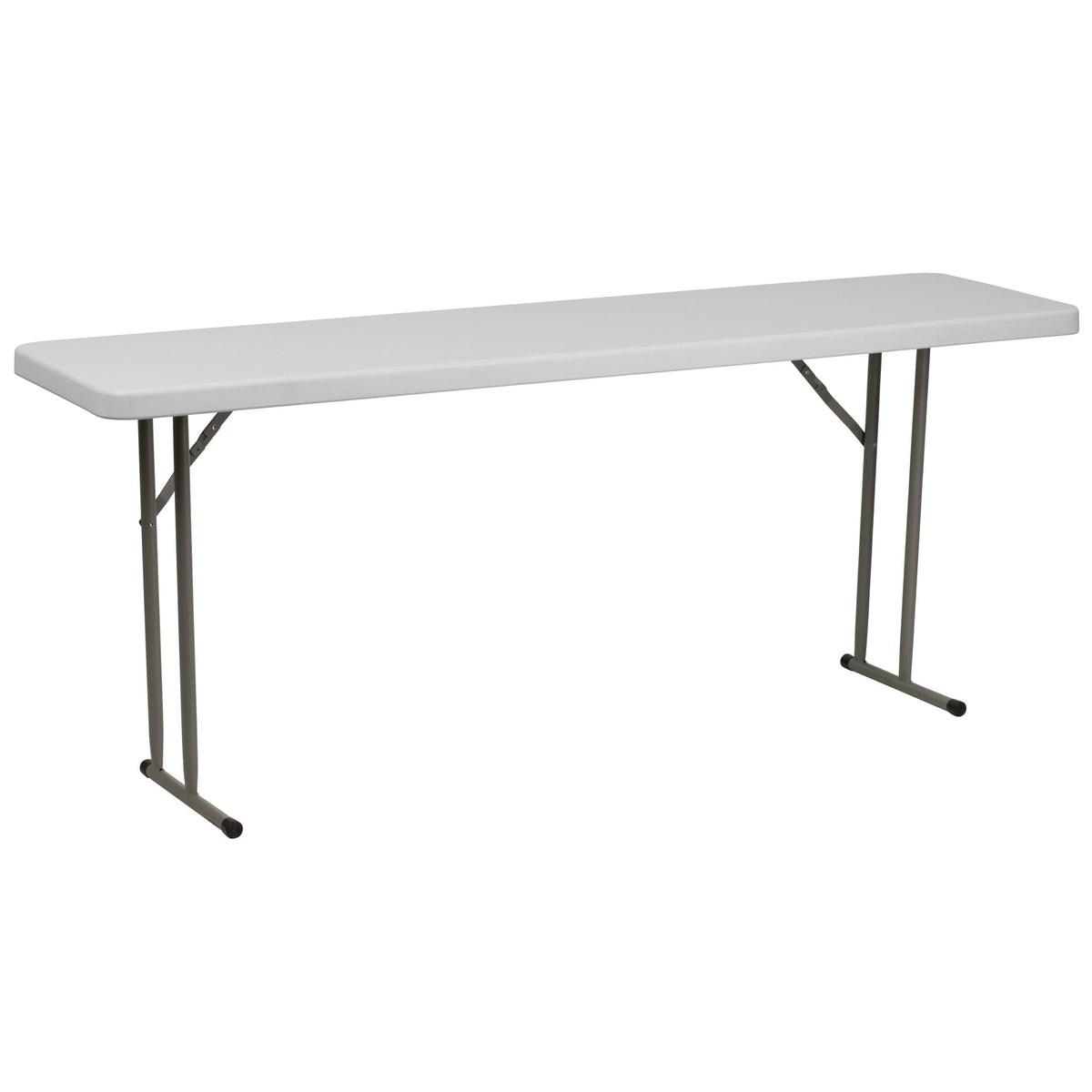6-Foot Granite White Plastic Folding Training Table C267277