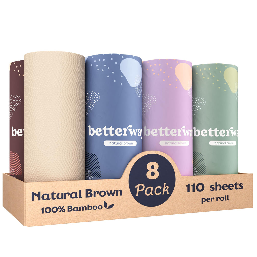 Bamboo Paper Towels 8 Rolls 2 Ply Z322899
