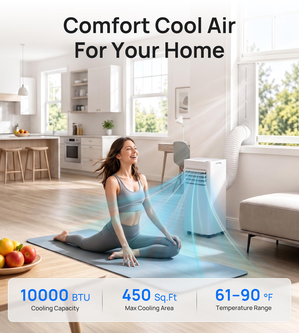 10,000 BTU 4-in-1 Portable Air Conditioner F911988