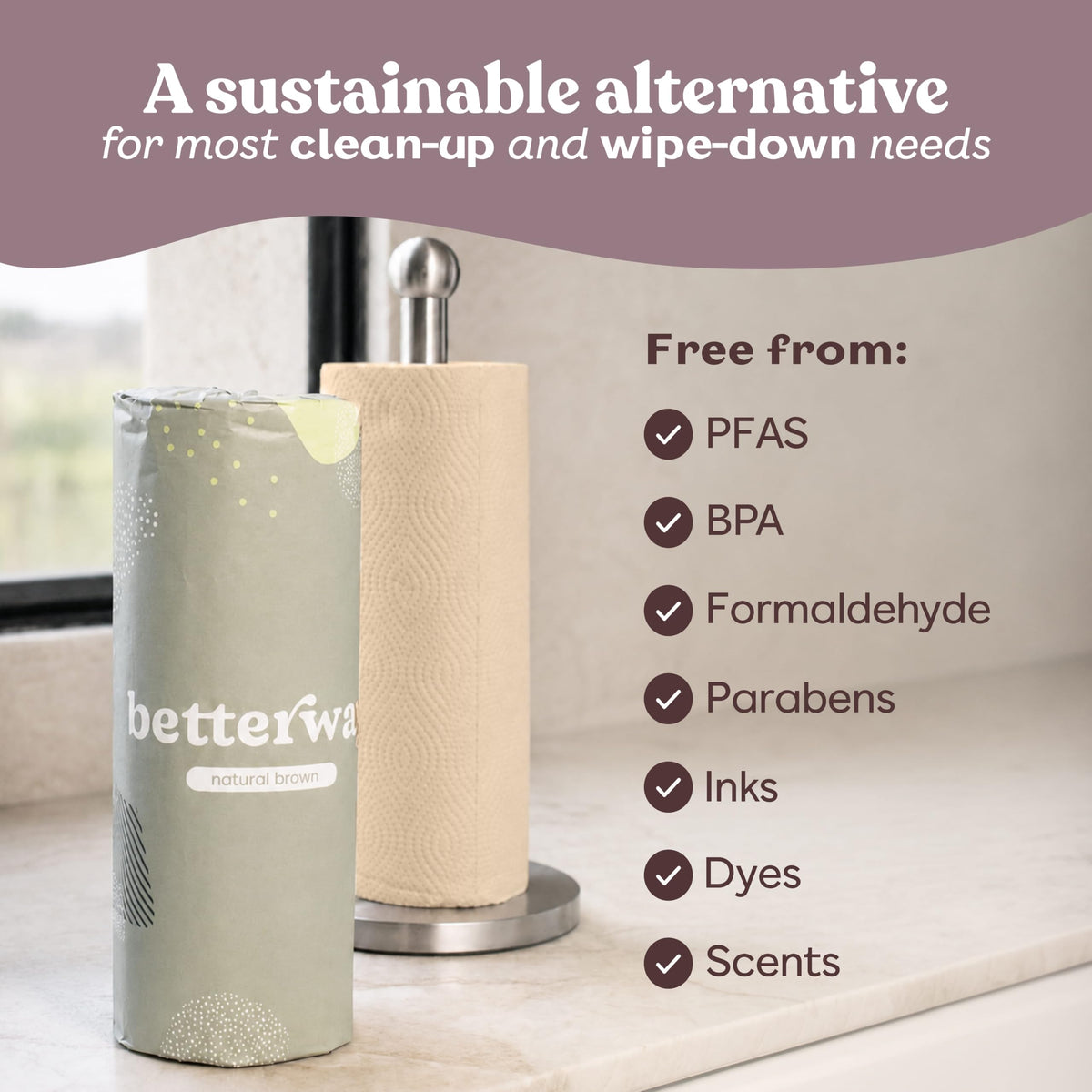 Bamboo Paper Towels 8 Rolls 2 Ply Z322899
