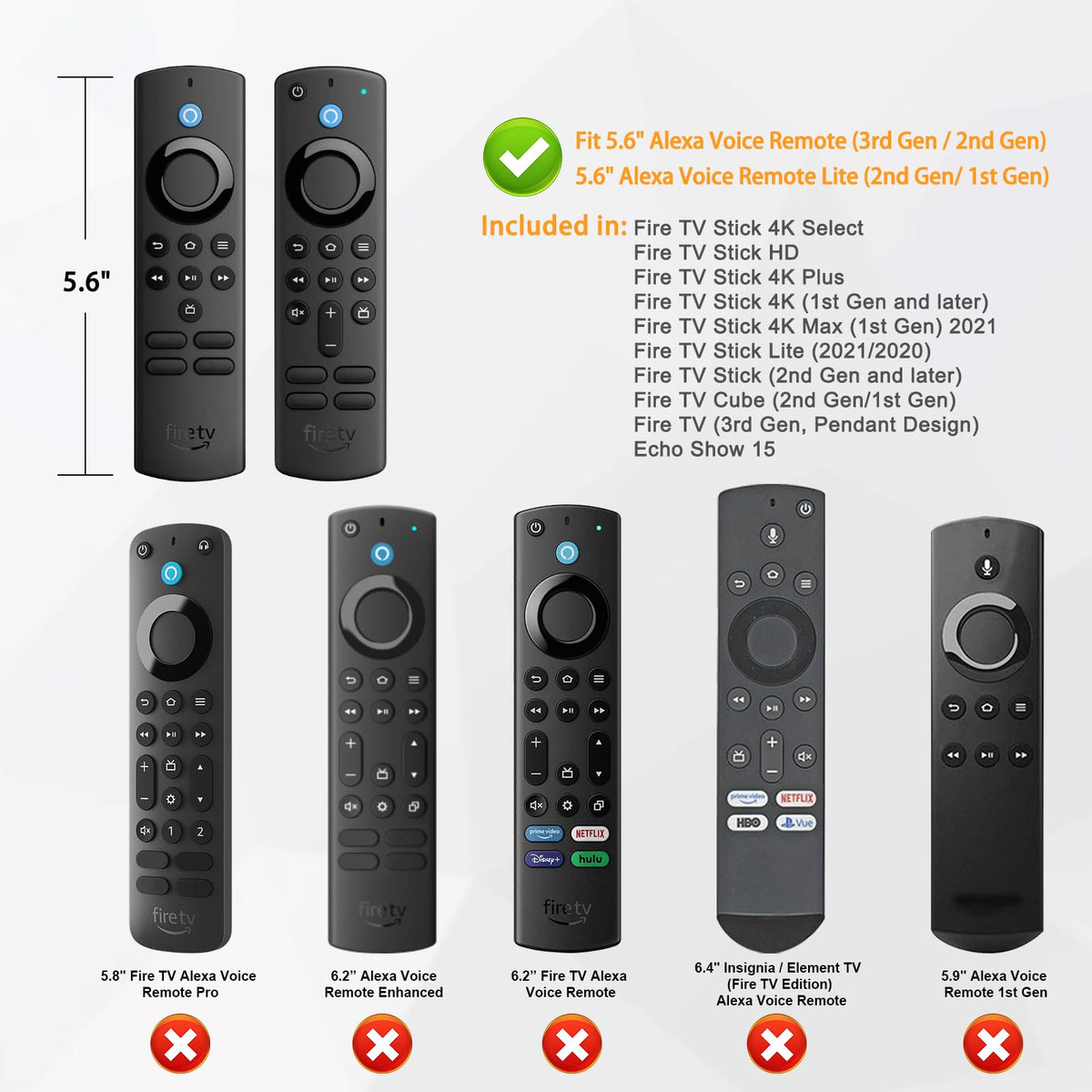 Silicone Case for Alexa Voice Remote Z719