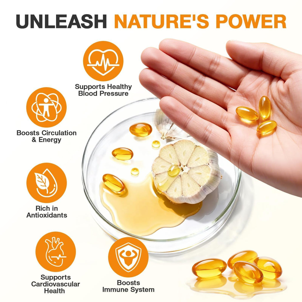 Odorless Garlic Extract Softgels 10000mg 300 Count X32219