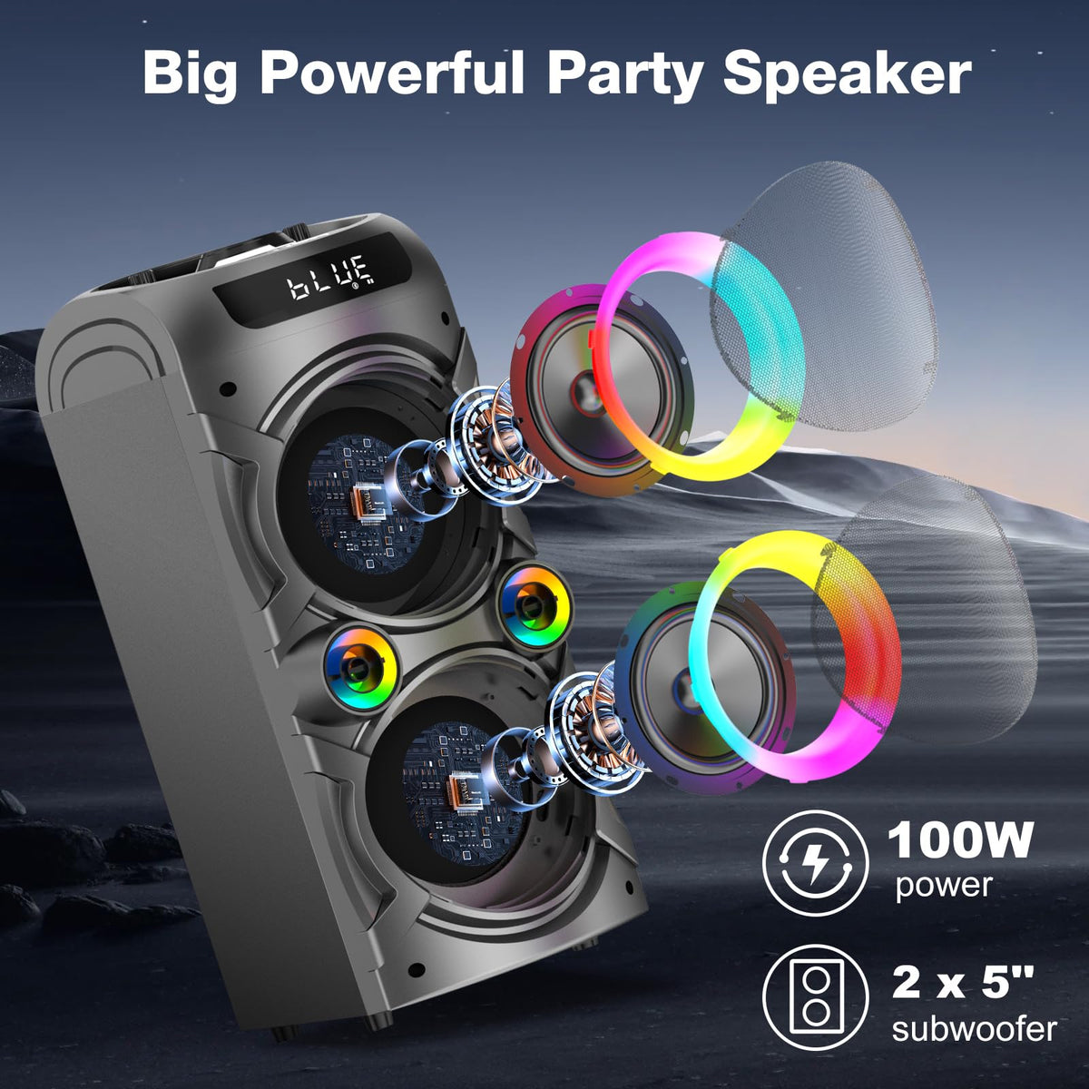 100W Portable Bluetooth Speaker B48806