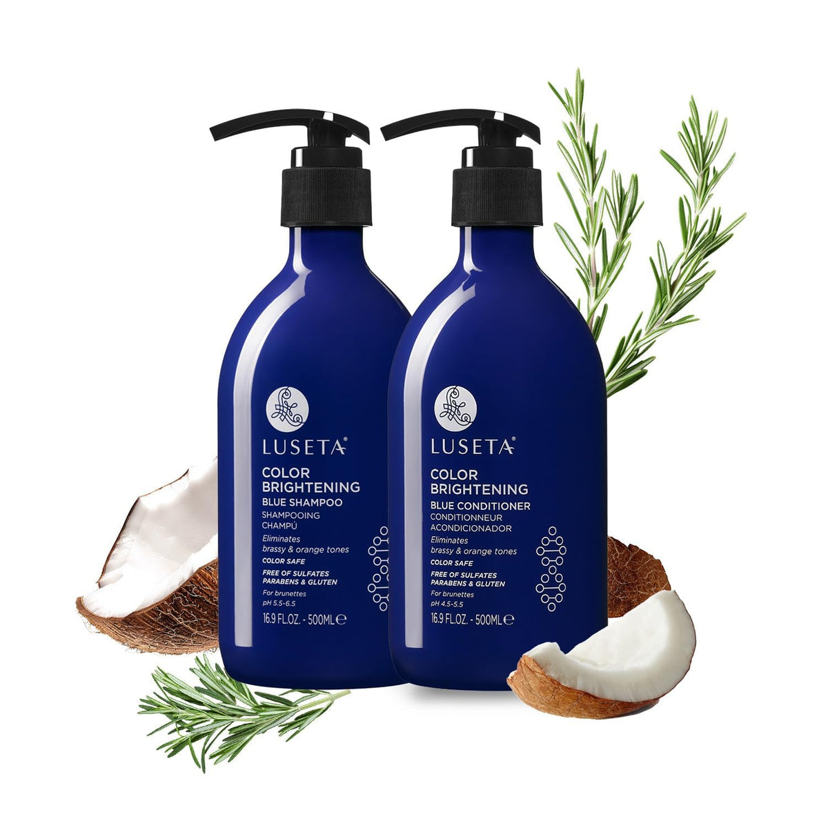 Blue Shampoo & Conditioner Set 2x16.9oz W824