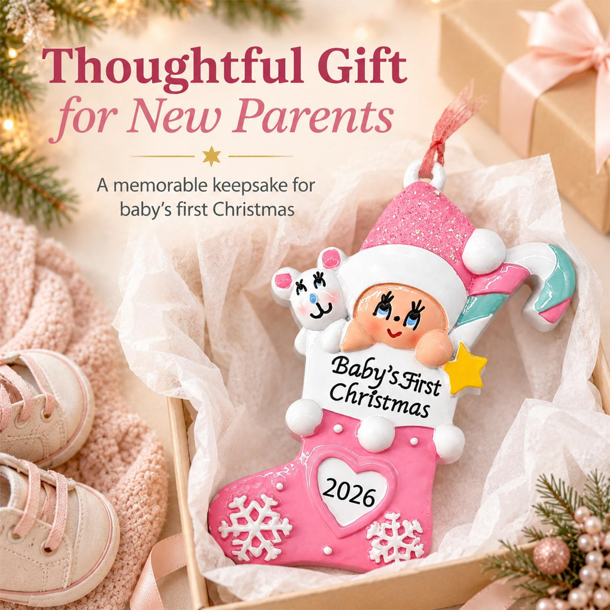 Baby's First Christmas Ornament 2026 T2161