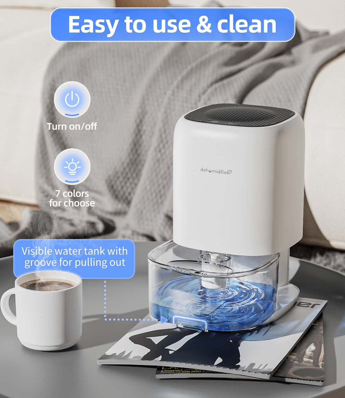 35 OZ Dehumidifier with Auto Shut Off A9389