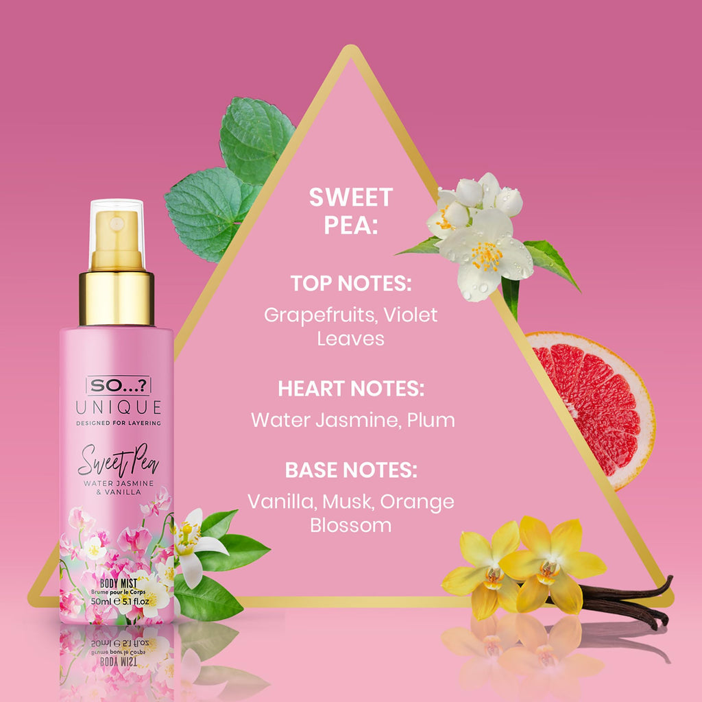 Unique Body Mist Set, 6 pcs N498641