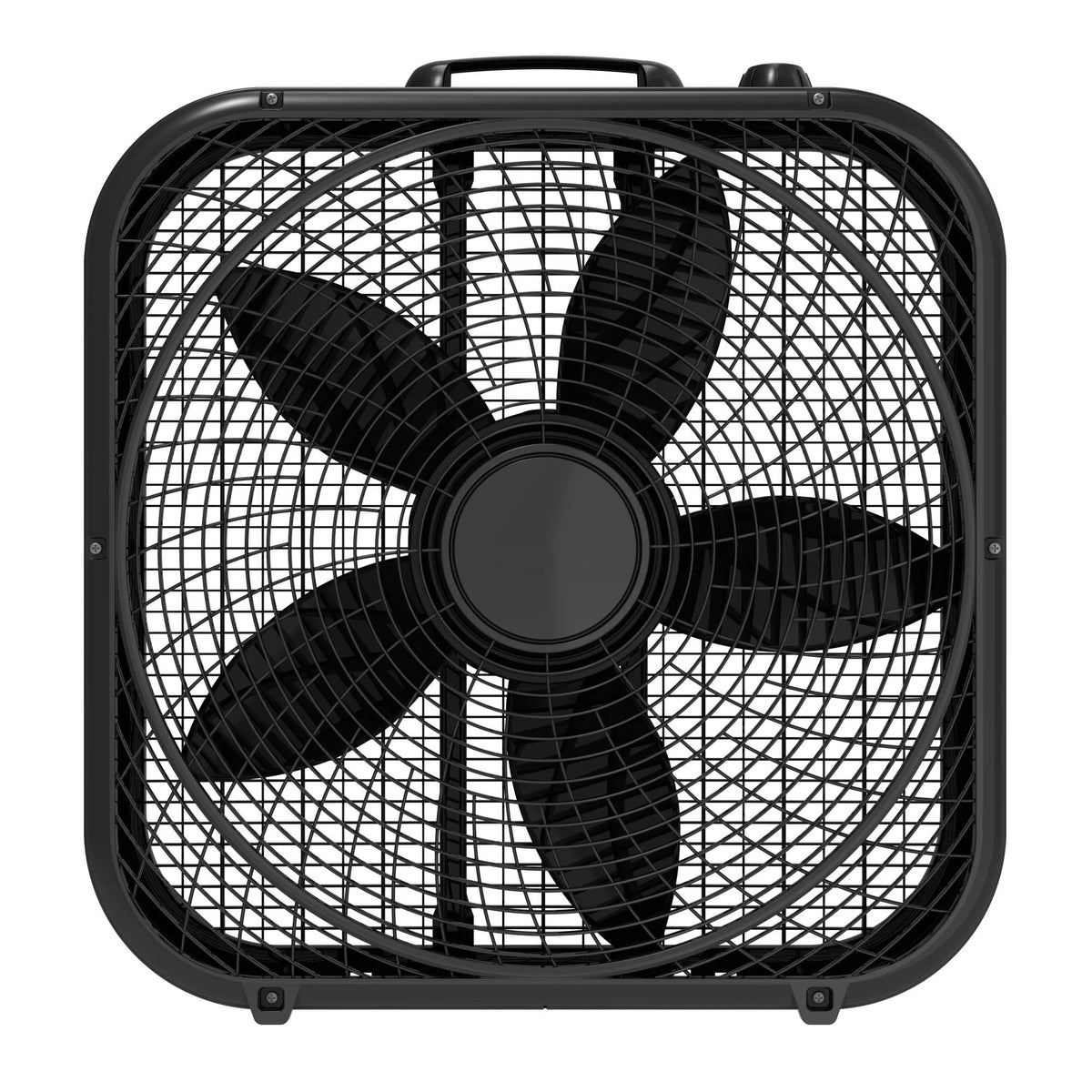 Black 20-inch 3-Speed Box Fan with Handle S915900
