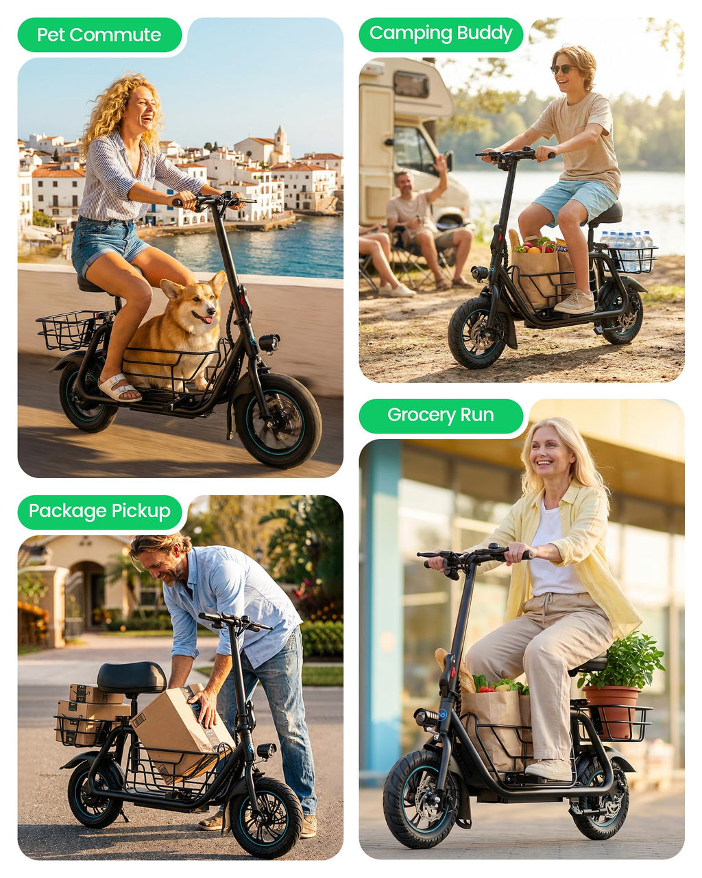 Electric Scooter with Seat B20208