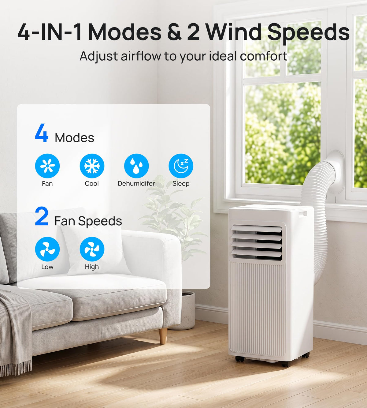 10,000 BTU 4-in-1 Portable Air Conditioner F911988