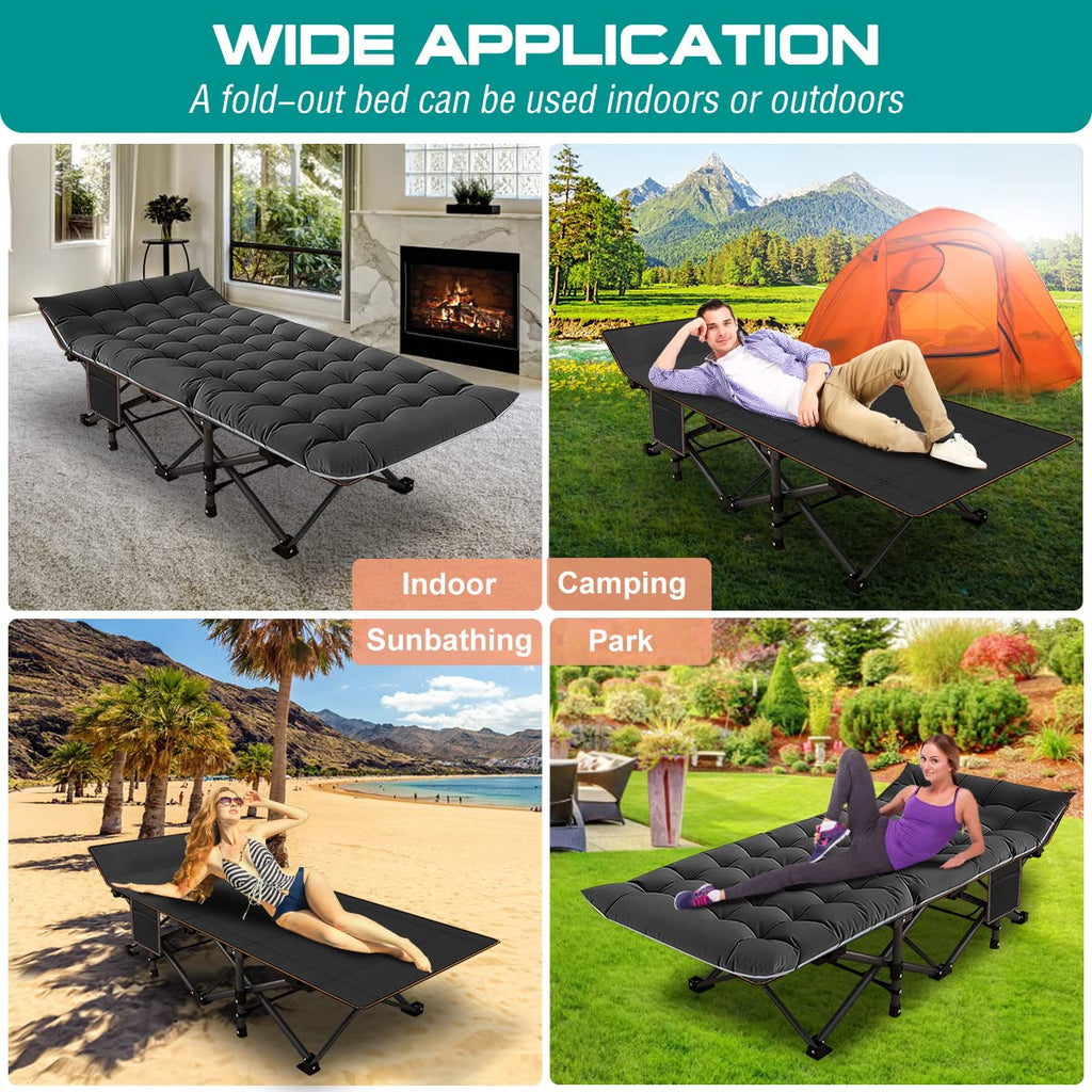 Folding Camping Cot with Mattress Z21056