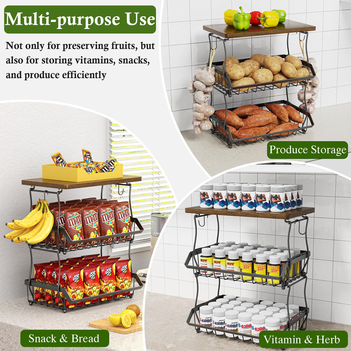 3-Tier Fruit Basket G713088