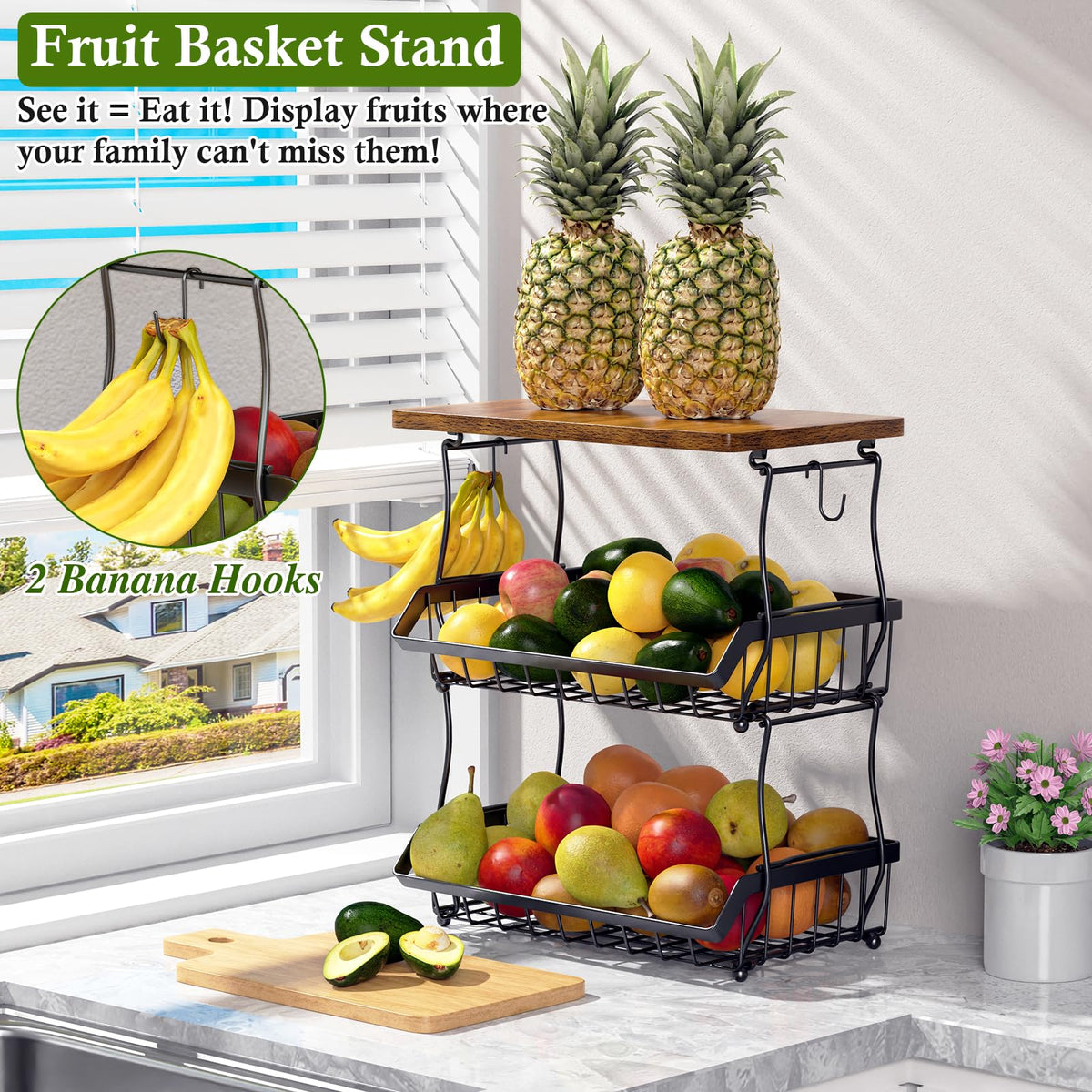 3-Tier Fruit Basket G713088