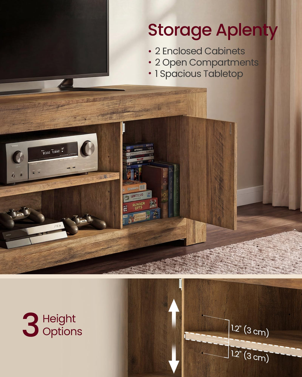 TV Stand with Storage U6432