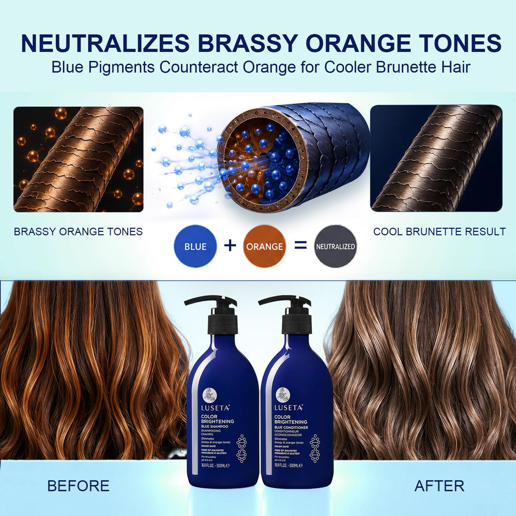 Blue Shampoo & Conditioner Set 2x16.9oz W824