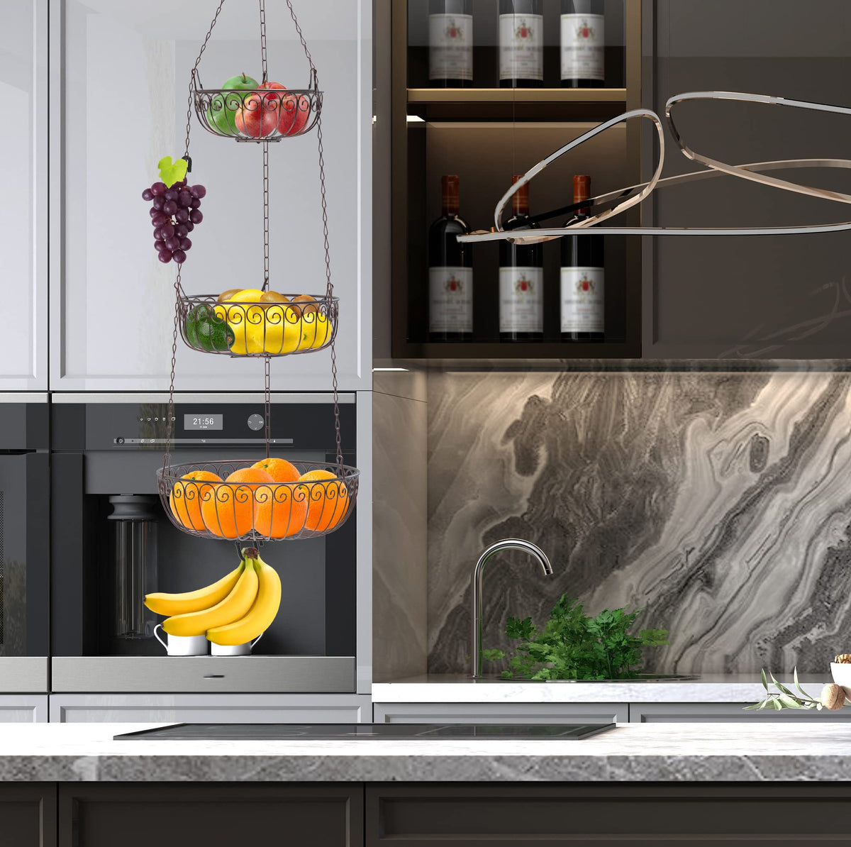 3-Tier Hanging Fruit Basket W6568