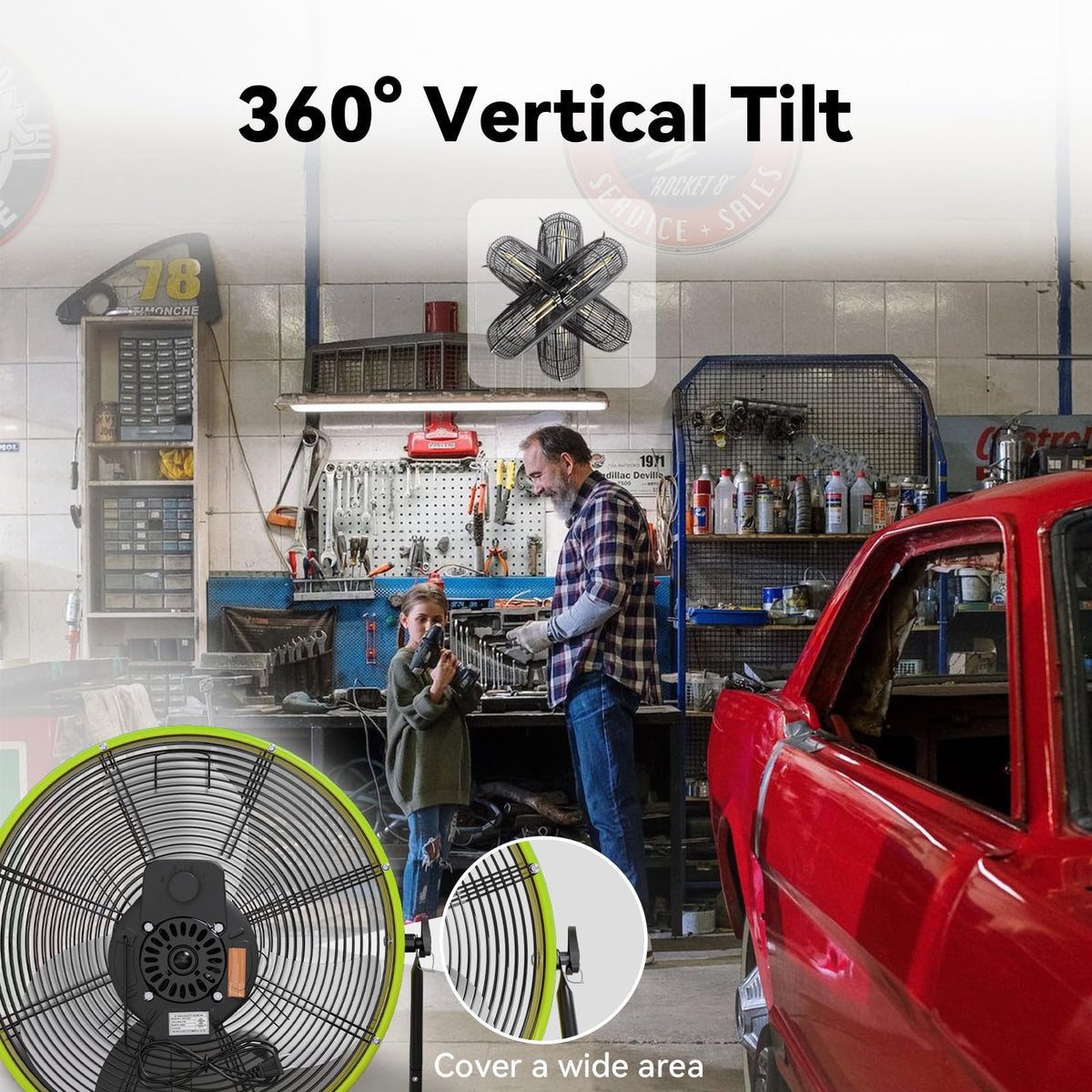20 In 3 Speed High Velocity Floor Fan Z498
