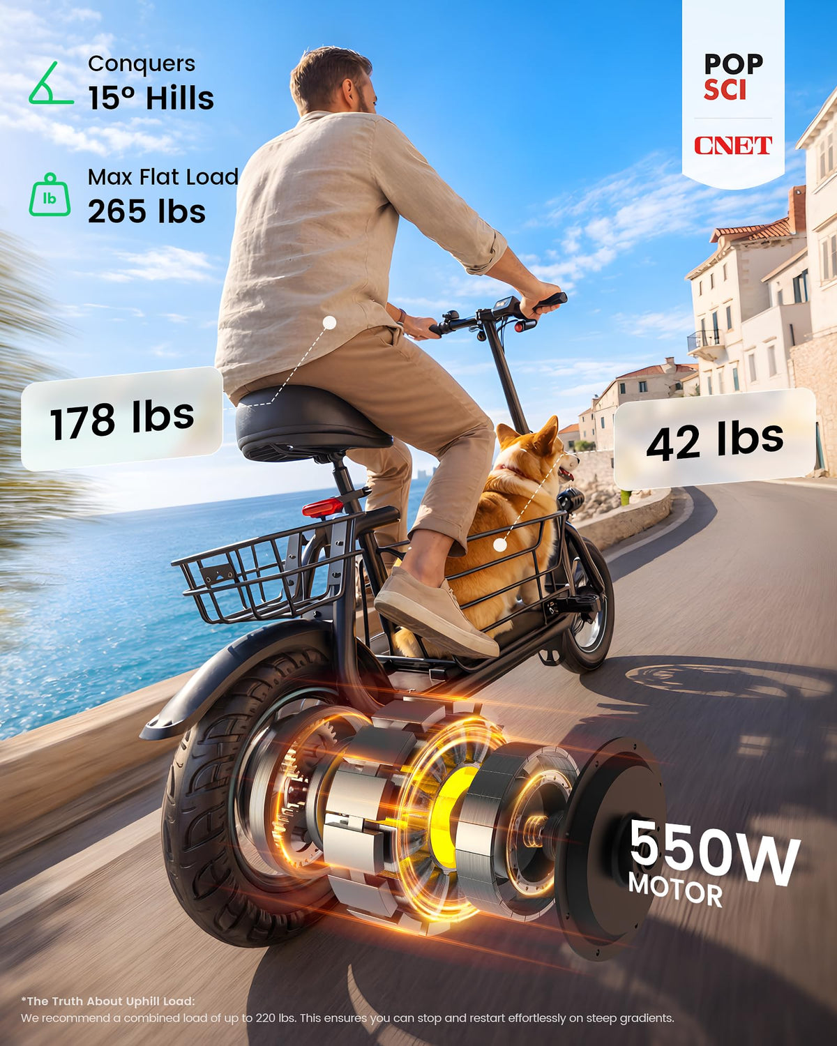 Electric Scooter with Seat B20208