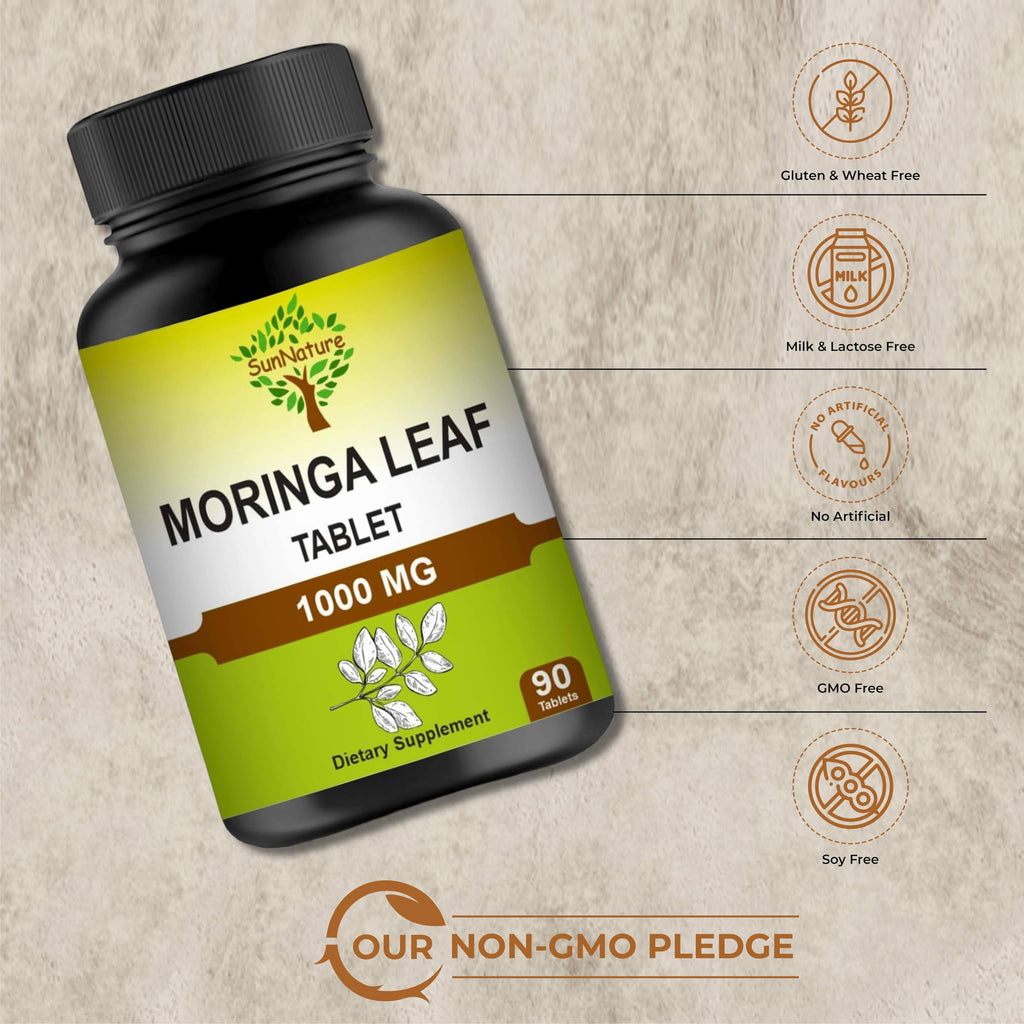 1000 mg Moringa Leaf Tablets, 90 Tablets E360