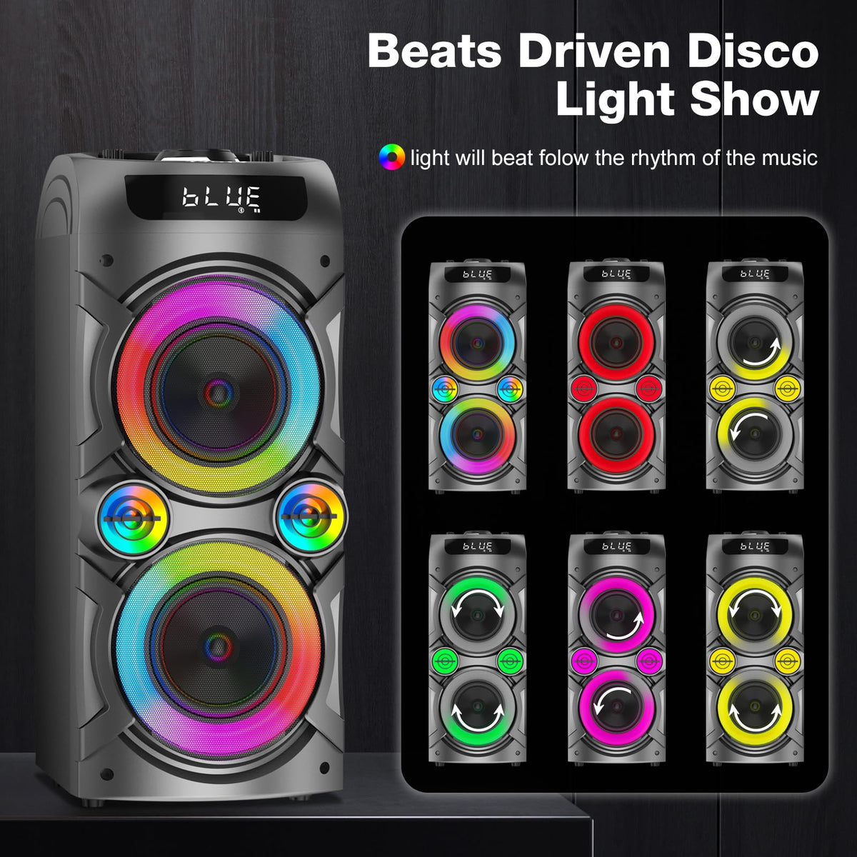 100W Portable Bluetooth Speaker B48806